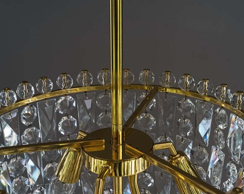 Big Crystal Chandelier from Bakalowits & Söhne, Vienna, 1950s-SPD-1066652