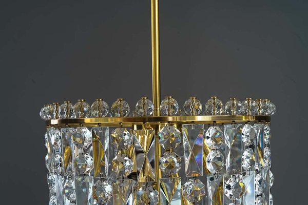 Big Crystal Chandelier from Bakalowits & Söhne, Vienna, 1950s-SPD-1066652