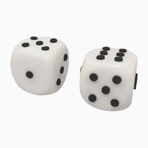 Big Italian Marble Dice, Italy, 1970, Set of 2-QGR-1155786