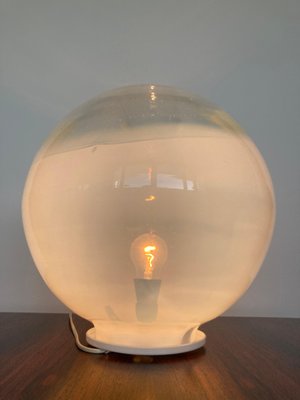 Big Mid-Century Czechoslovakian Art Glass Table Lamp, 1970s-TZ-1181287