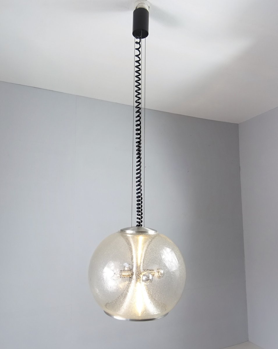 Big Mid-Century Globe Ceiling Lamp from Doria Leuchten