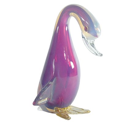 Big Opalescent Glass Duck from Archimede Seguso, 1960s-GIW-1793633