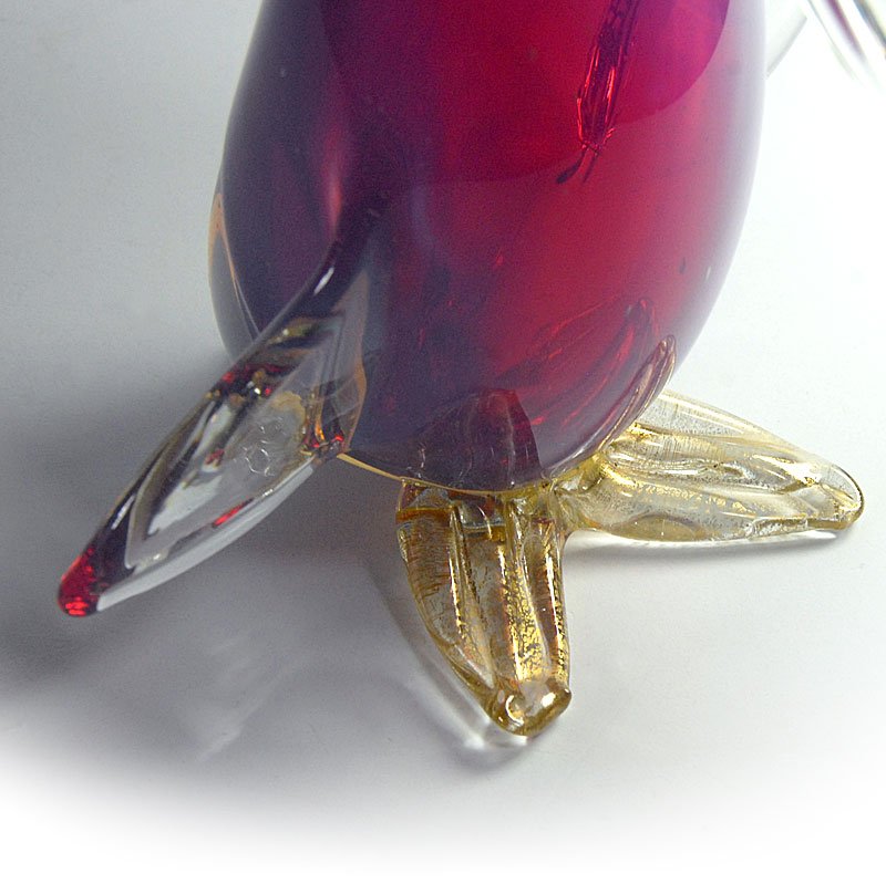 Big Opalescent Glass Duck from Archimede Seguso, 1960s