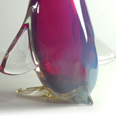 Big Opalescent Glass Duck from Archimede Seguso, 1960s-GIW-1793633