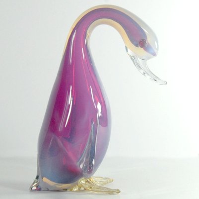 Big Opalescent Glass Duck from Archimede Seguso, 1960s-GIW-1793633