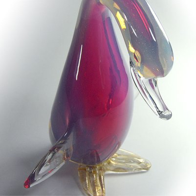 Big Opalescent Glass Duck from Archimede Seguso, 1960s-GIW-1793633