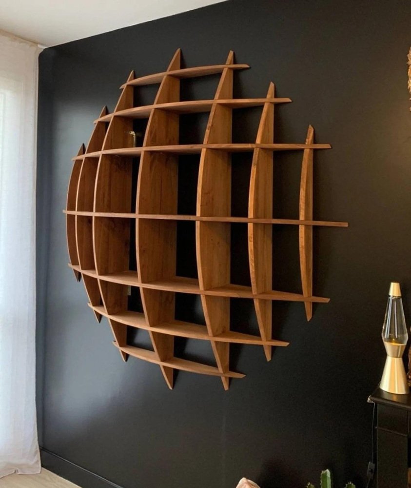 Big Round Pine Shelves by David Renault