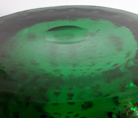 Big Vintage Green Glass Vase, 1970s-HOI-1248904