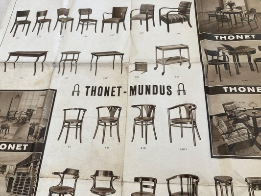 Big Vintage Thonet Furniture Poster, 1920s-TZ-1179547