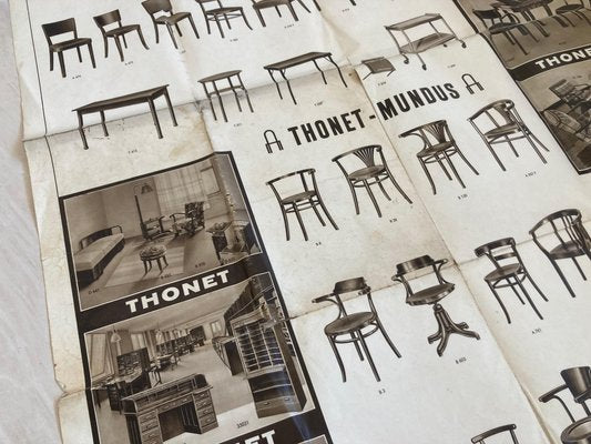 Big Vintage Thonet Furniture Poster, 1920s-TZ-1179547