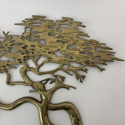 Bijan Brass Bonsai Tree Wall Sculpture, 1970s-BGP-1178646