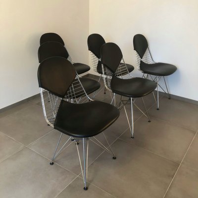 Bikini Chairs by Charles & Ray Eames for Vitra, 1950s, Set of 6-MOH-1460148