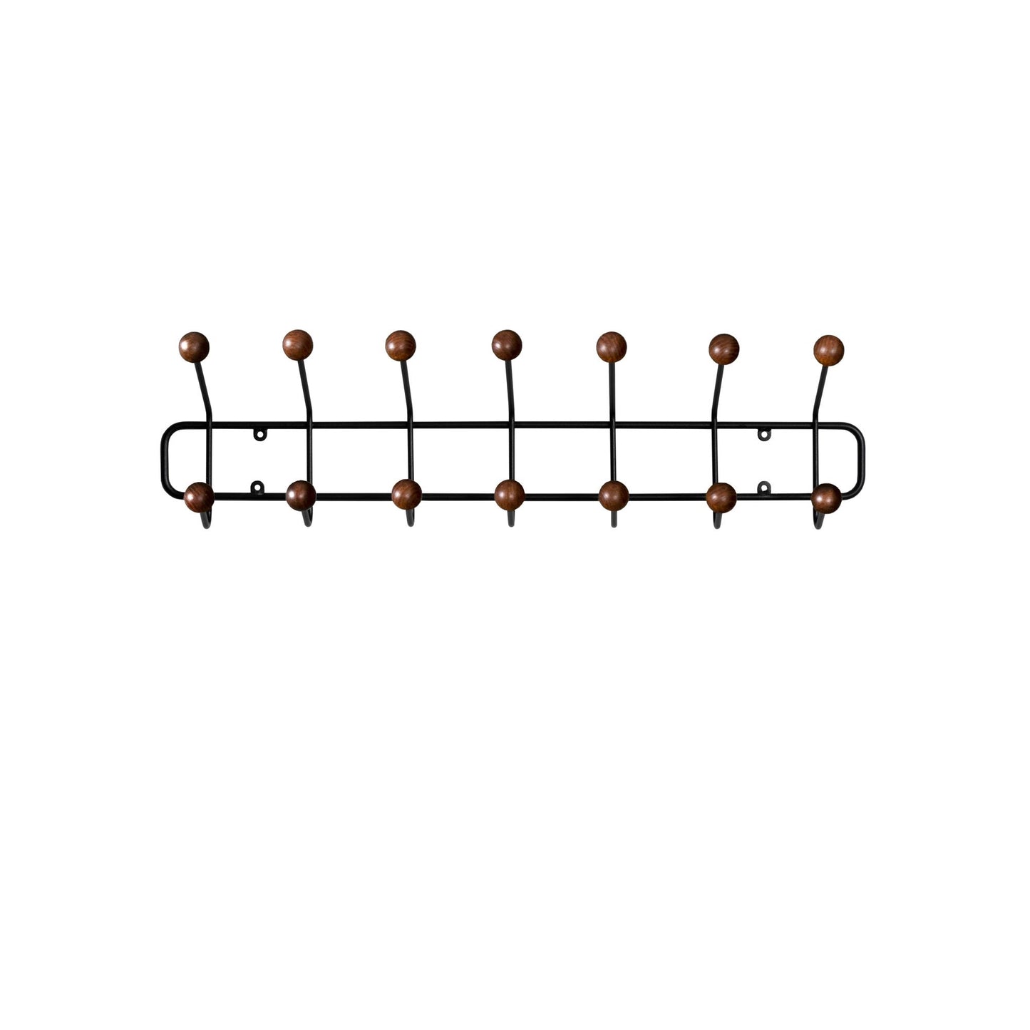 Bill Horizontal Coat Rack Small by Maze #Black / Ash