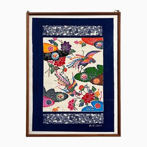 Bingata Okinawan Textile, Ryukyu, Japan, 1960s-DWL-1821254