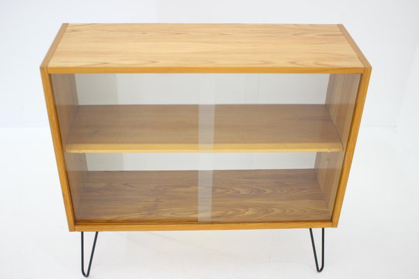 Birch and Glass Cabinet, Czechoslovakia, 1970s-TZ-1293661