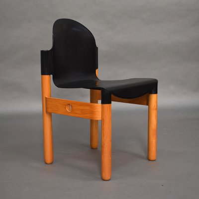 Birch and Plastic Chair by Gerd Lange for Thonet, 1970s-TE-590035