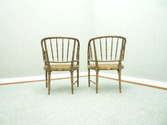 Birch Armchairs by Maison Jansen, 1960s, Set of 2-UG-1169566