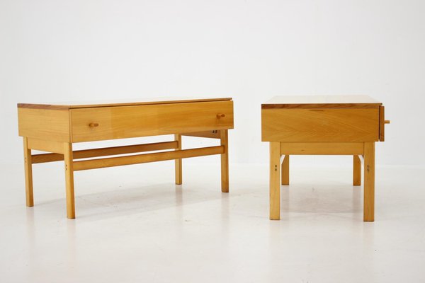 Birch Chest of Drawers, 1970s, Set of 2-TZ-1291265