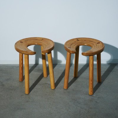 Birch Stools by Antti Nurmesniemi, Set of 2-KLO-1232867