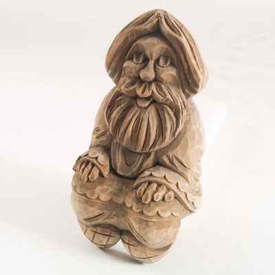 Birch Wood Statuettes, Set of 2-NJV-843526