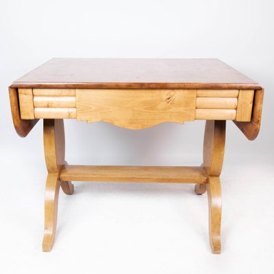 Birchwood Dining Table with Extensions, 1840s-UY-1000701