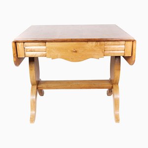 Birchwood Dining Table with Extensions, 1840s-UY-1000701