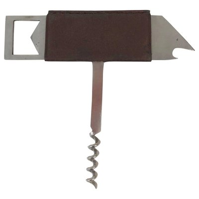 Bird Bottle Opener in Stainless Steel & Leather by Carl Auböck for Amboss, 1960s-BAF-763393