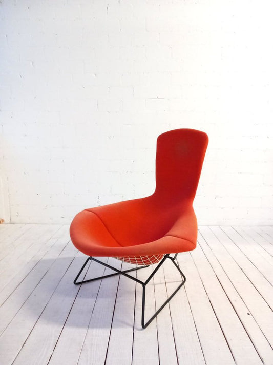 Bird Chair with Red Cover by Harry Bertoia for Knoll International