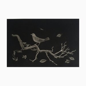 Bird on Roots Lithograph by Kiyoshi Hasegawa, 1960-KHH-541928