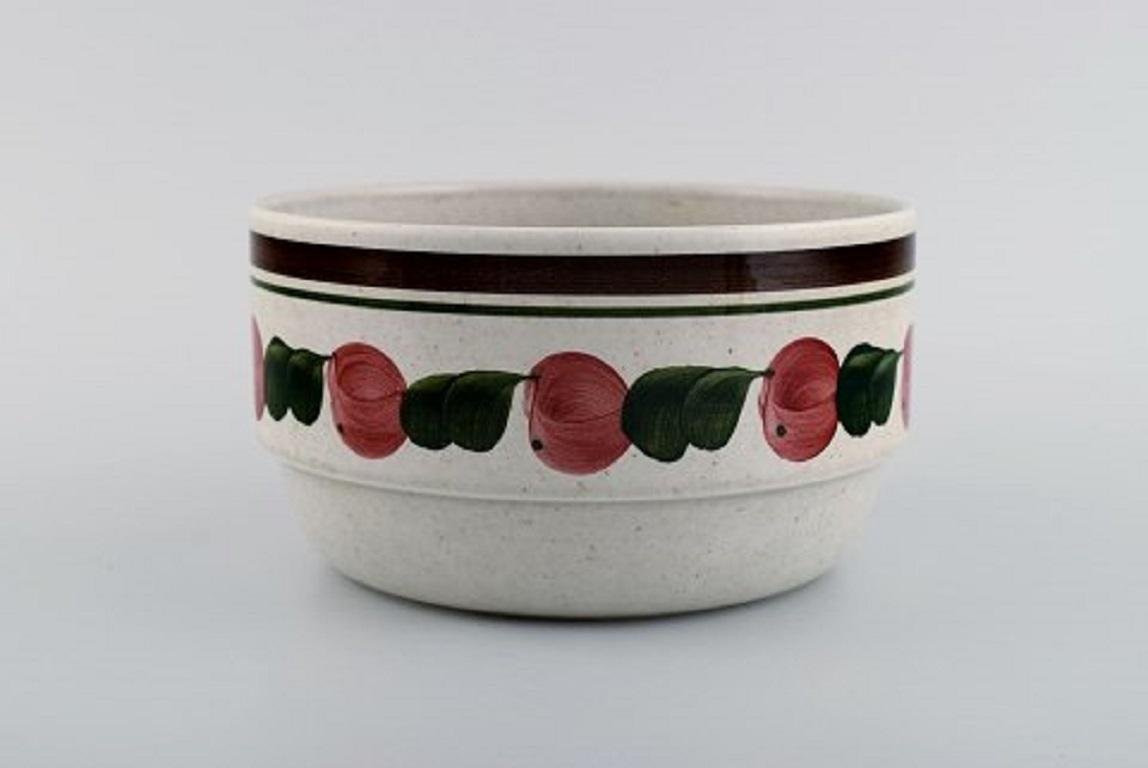 Birgitta Tableware Set in Hand-Painted Stoneware by Jackie Lynd for Rörstrand, Set of 5