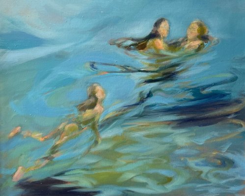 Birgitte Lykke Madsen, Movements in the Water, 2022, Oil on Canvas-QUE-1290393