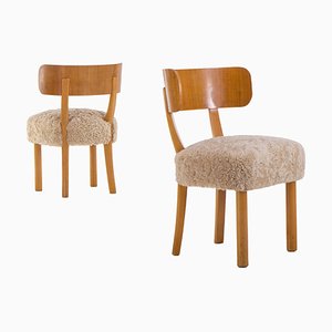 Birka Chairs attributed to Nordic Company by Axel-Einar Hjorth for Nordiska Kompaniet, 1930s, Set of 2-QU-1759791