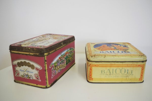 Biscuit Tins, 1960s, Set of 3-KNM-941705