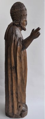 Bishop, 17th Century, Oak Sculpture-KHH-1362895