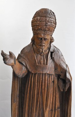 Bishop, 17th Century, Oak Sculpture-KHH-1362895