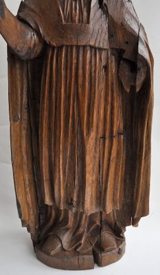 Bishop, 17th Century, Oak Sculpture-KHH-1362895