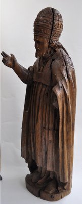 Bishop, 17th Century, Oak Sculpture-KHH-1362895