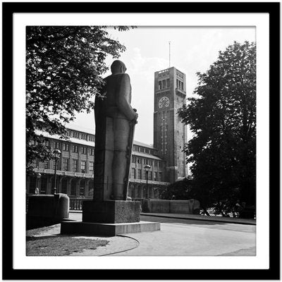 Bismarck Monument View to Deutsches Museum, Munich Germany, 1937-DYV-988717