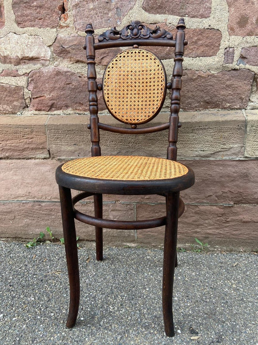 Bistro Cafe Chair in Bentwood from Fischel, 1910s