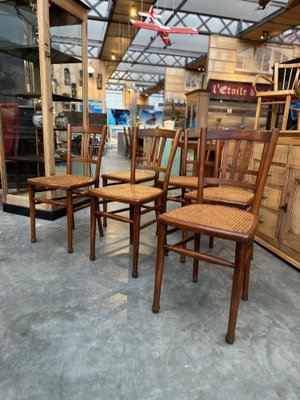 Bistro Chairs, 1920s, Set of 6-WSZ-2036466