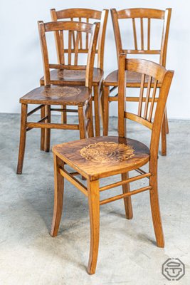 Bistro Chairs from Luterma, 1950s, Set of 4-LA-837144