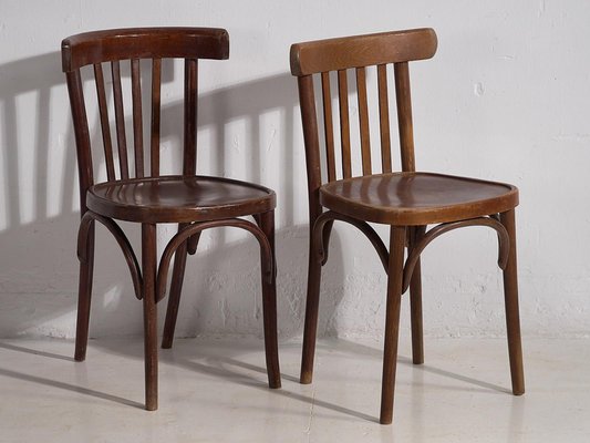 Bistro Dining Chairs from Thonet, 1940, Set of 4-ZNJ-2035308