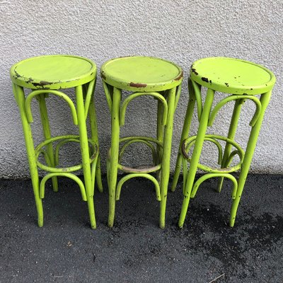 Bistro Stools in the Style of Thonet, 1980s, Set of 3-SDV-754265