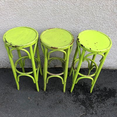 Bistro Stools in the Style of Thonet, 1980s, Set of 3-SDV-754265