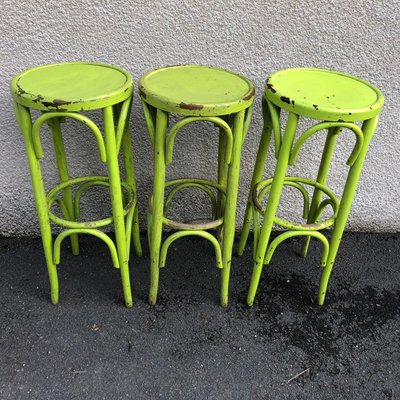 Bistro Stools in the Style of Thonet, 1980s, Set of 3-SDV-754265