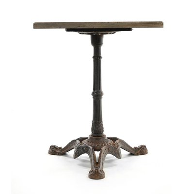 Bistro Table in Cast Iron and Stone-NQ-1015186