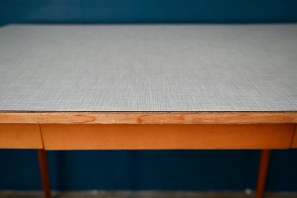 Bistro Table in Formica with Compass Legs, 1960s-AIU-1812052