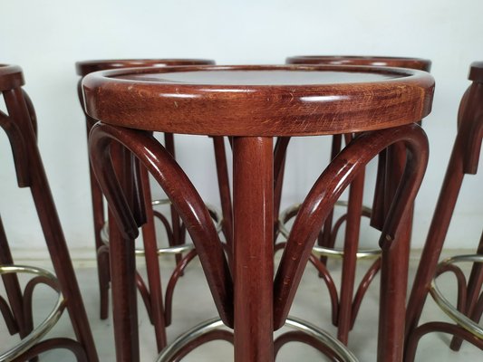 Bistrot Bar Stools, 1980s, Set of 5-EAD-1781463