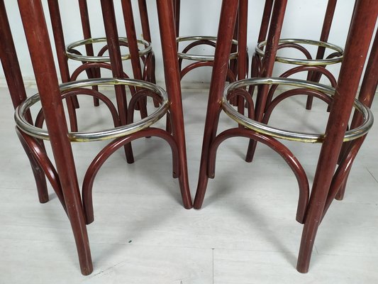 Bistrot Bar Stools, 1980s, Set of 5-EAD-1781463