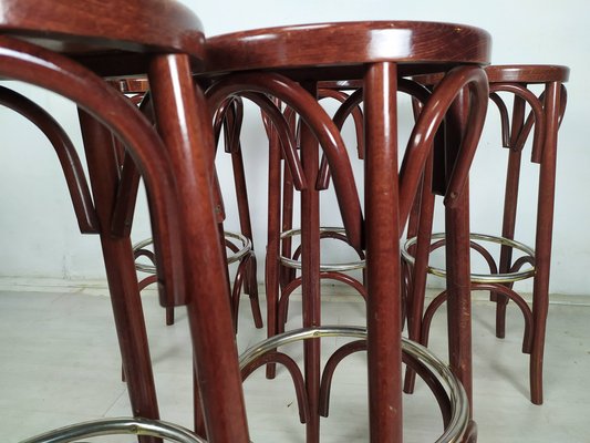 Bistrot Bar Stools, 1980s, Set of 5-EAD-1781463